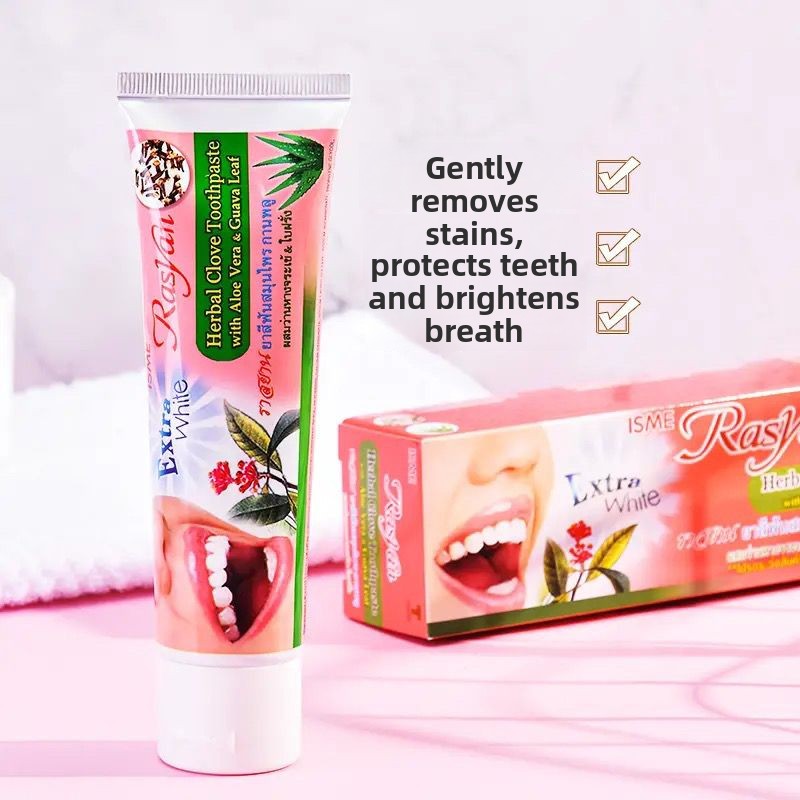 Teeth Whitening Thailand - Thai Toothpaste Rasyan Removing Yellow tartar