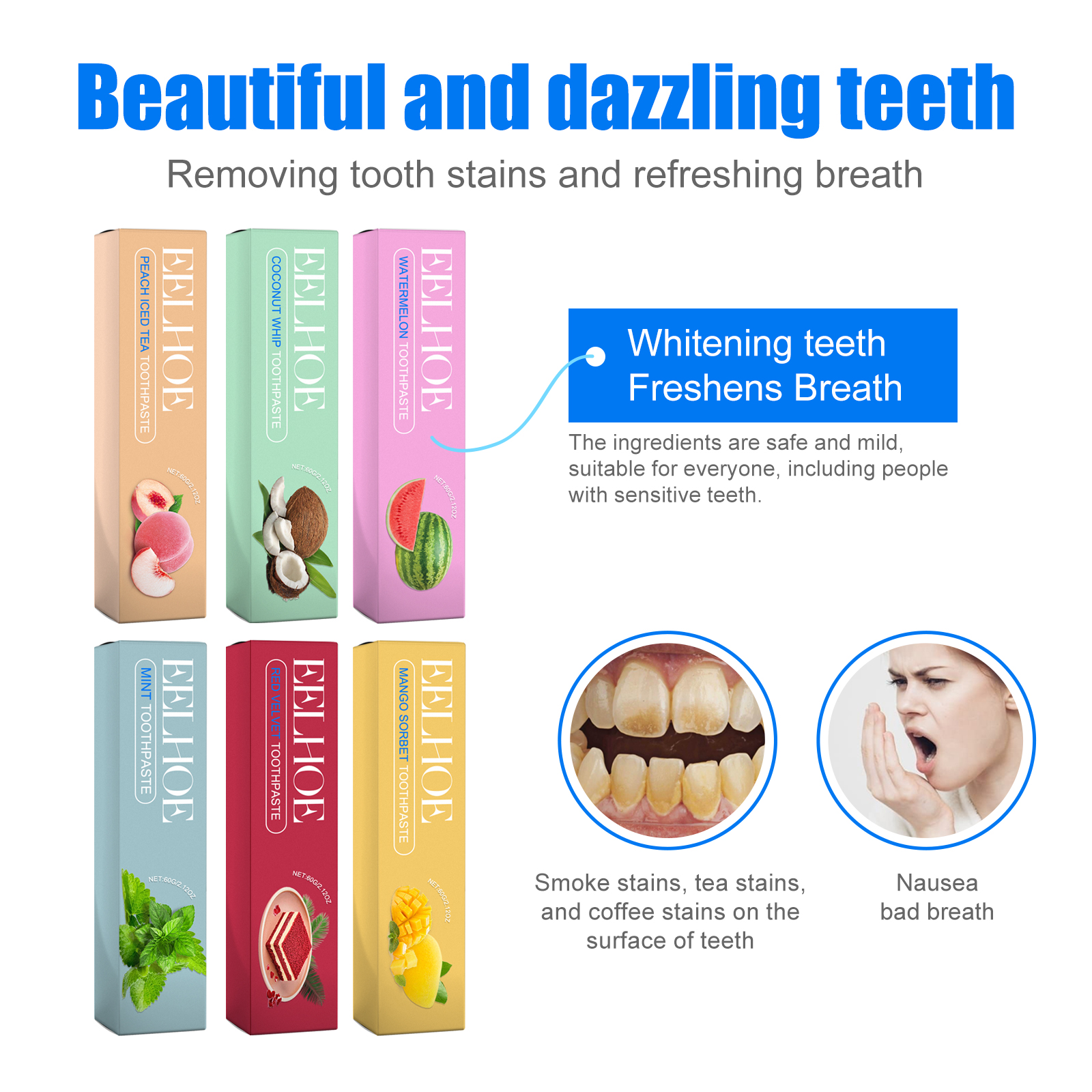 Whitening Toothpaste Various F - Teeth Whitening Thailand 리뷰 및 가격