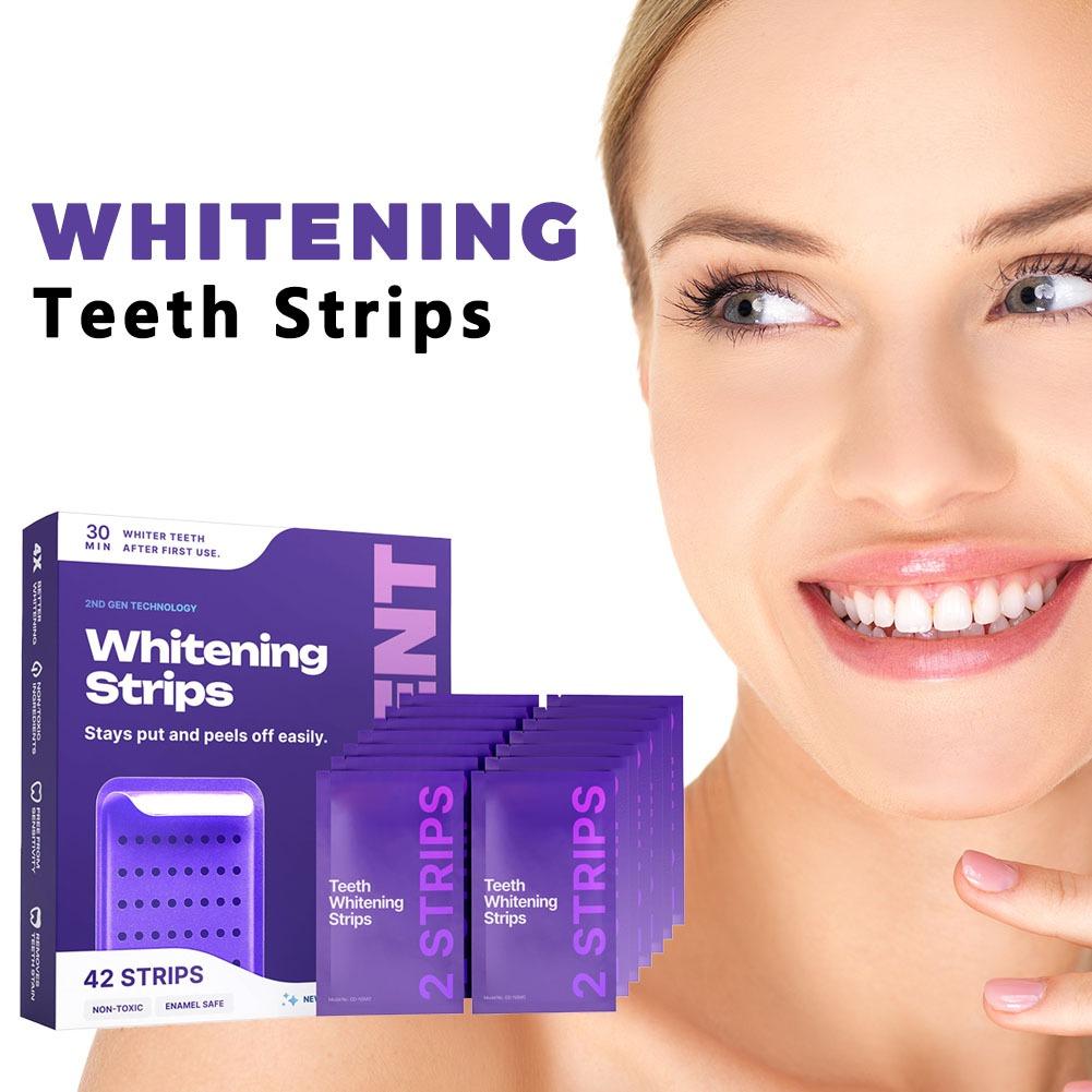 42 Strips Purple Teeth Whiteni - Teeth Whitening After Care 리뷰 및 가격