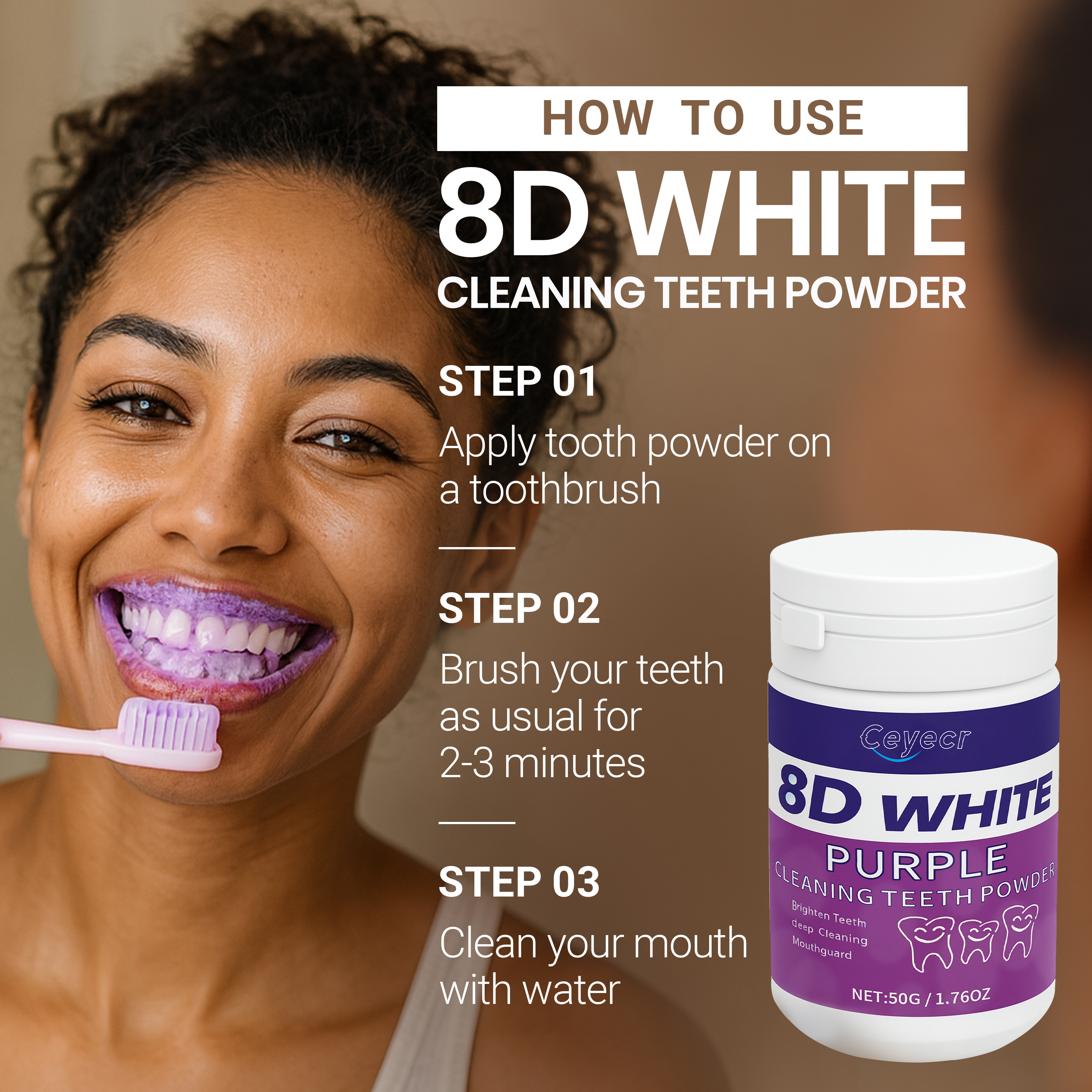 8D white Teeth Whitening Powde - Teeth Whitening Vape 리뷰 및 가격