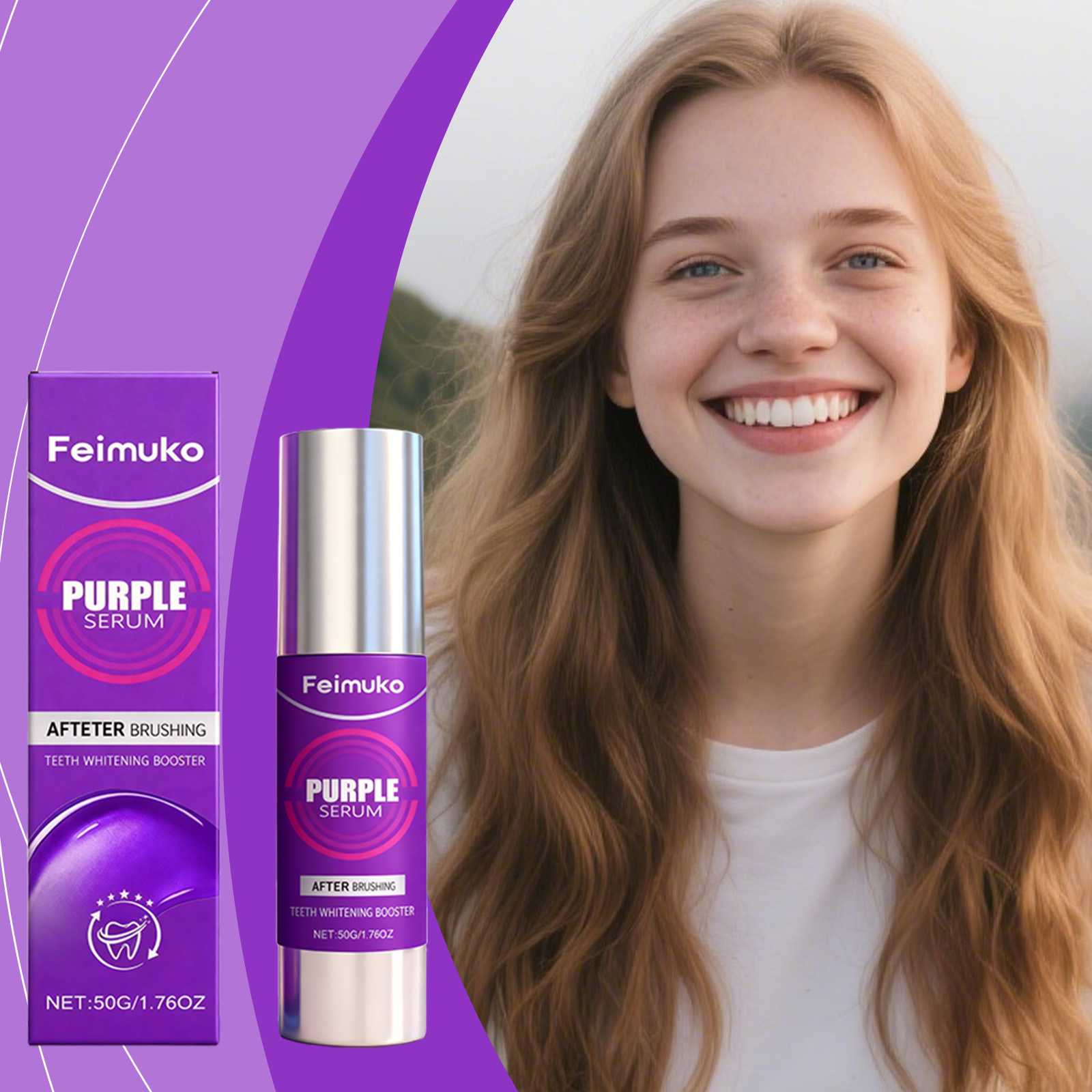 Feimuko Purple Serum Teeth Whi - Teeth Whitening After Care 리뷰 및 가격